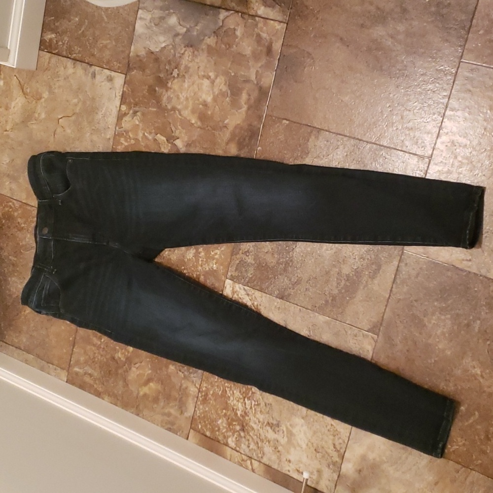 A&F 28 6 simone high rise super skinny jeans denim dark wash